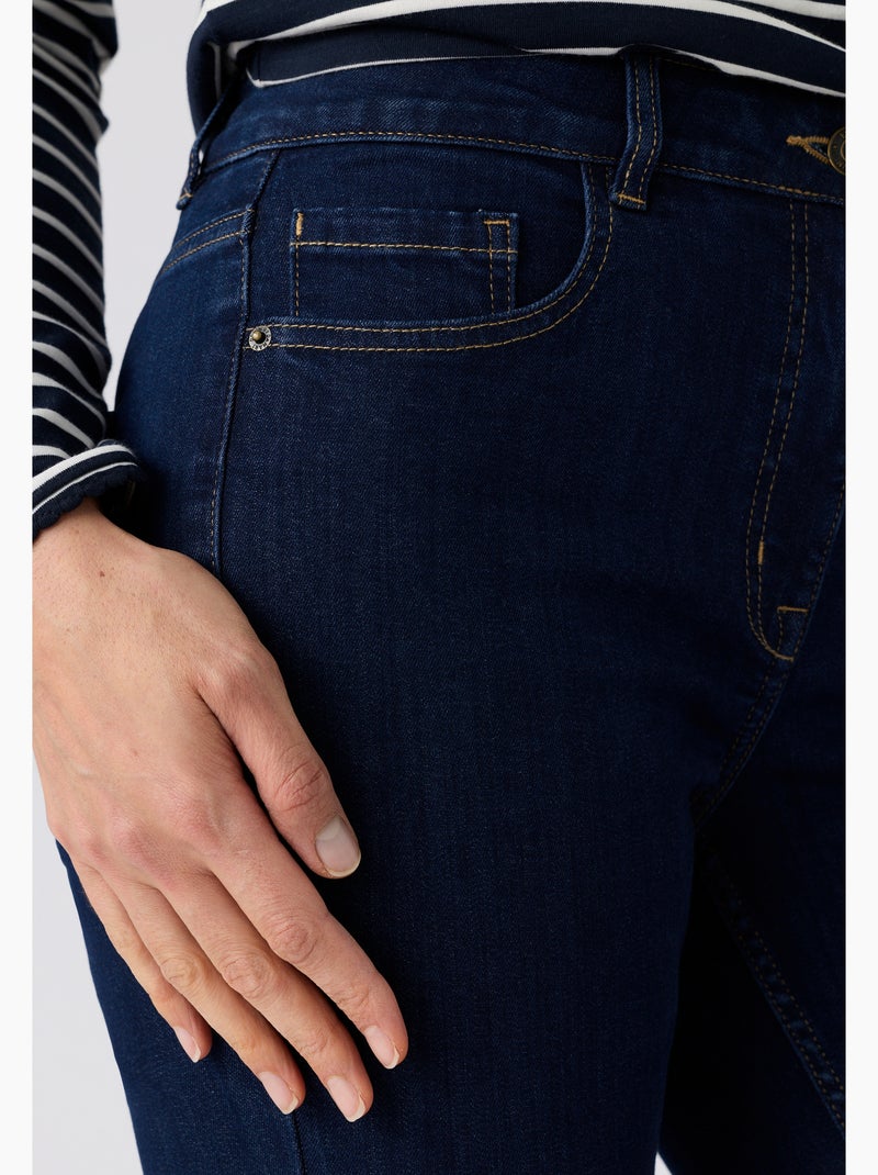 Jean slim 7/8ème Perfect Fit by Damart - Damart Indigo - Kiabi