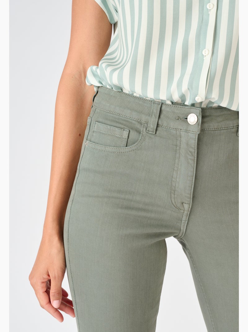 Jean slim 7/8ème Perfect Fit by Damart - Damart Vert Sauge - Kiabi