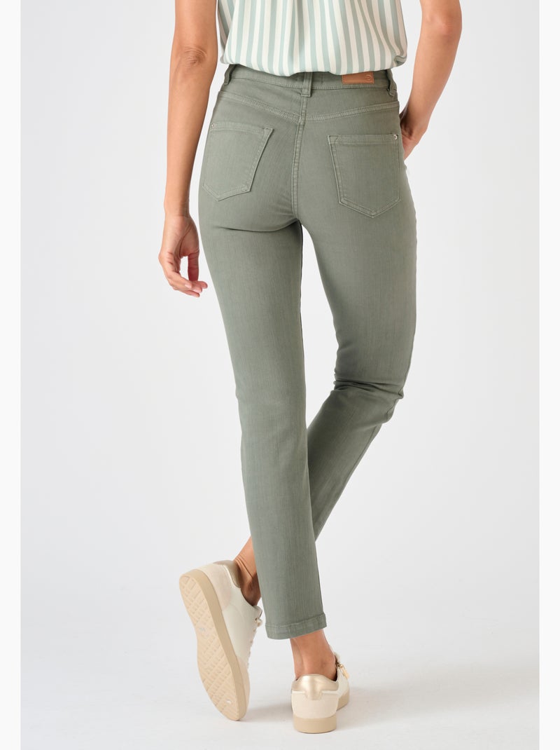 Jean slim 7/8ème Perfect Fit by Damart - Damart Vert Sauge - Kiabi