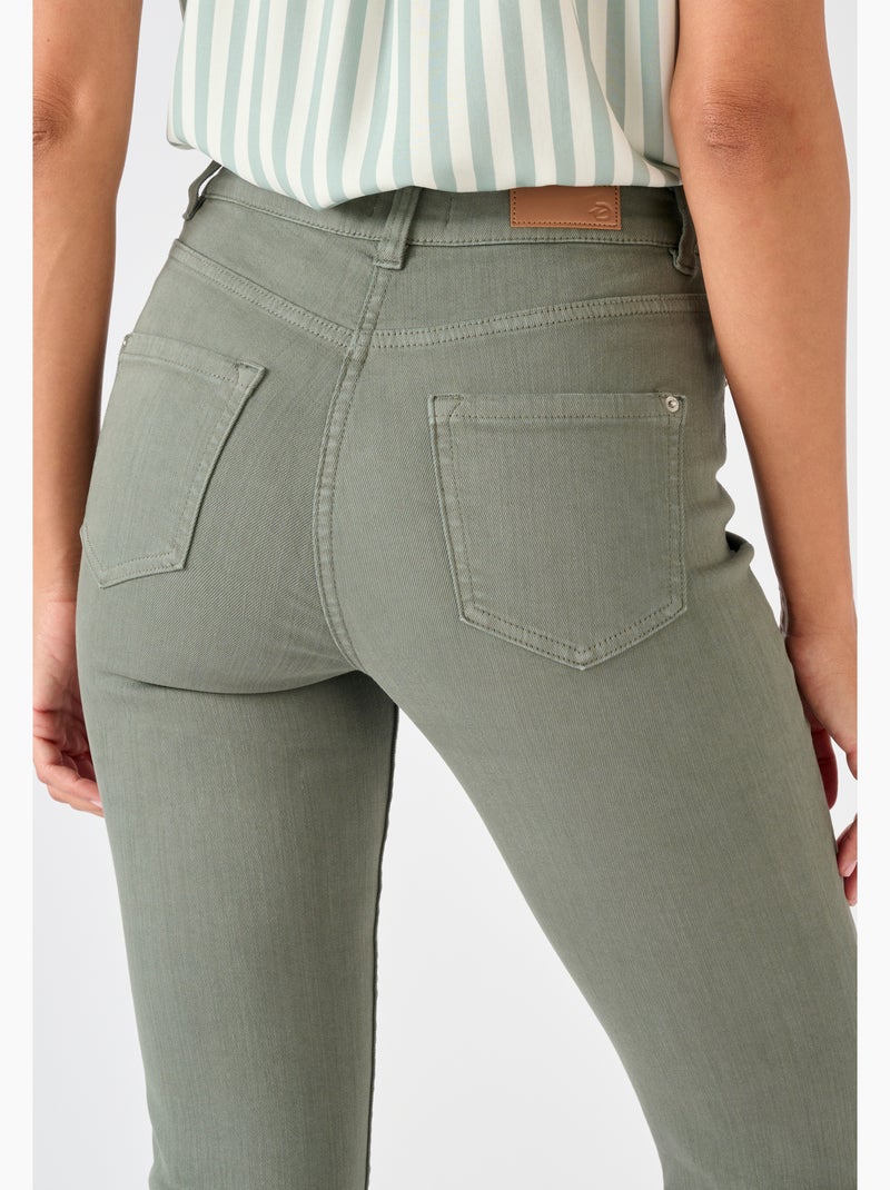 Jean slim 7/8ème Perfect Fit by Damart - Damart Vert Sauge - Kiabi