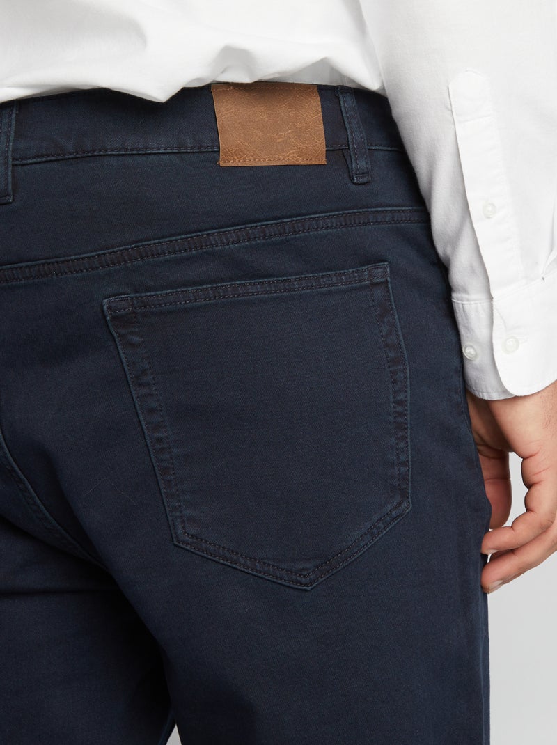 Jean slim à 5 poches - L30 Bleu marine - Kiabi