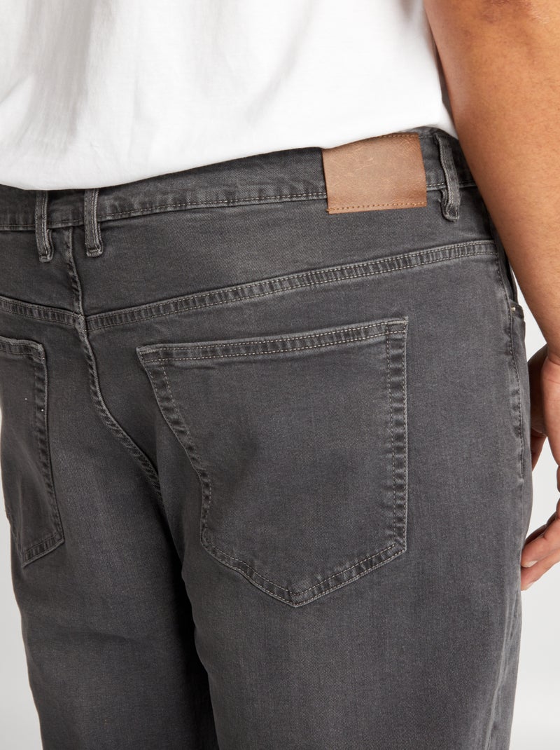 Jean slim à 5 poches - L30 Gris - Kiabi