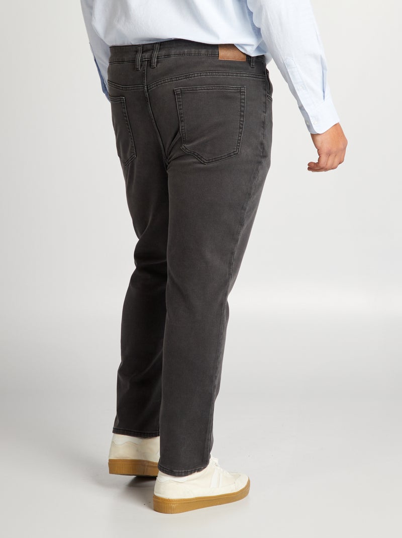 Jean slim à 5 poches - L30 Gris - Kiabi