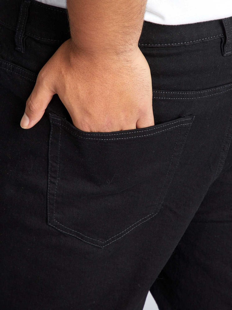 Jean slim à 5 poches - L30 Noir - Kiabi