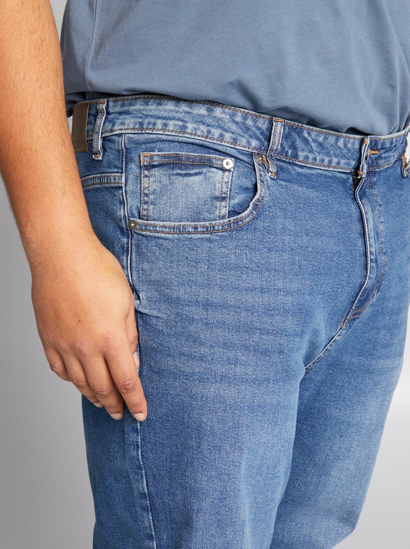 Jean slim à 5 poches - L32 Bleu - Kiabi