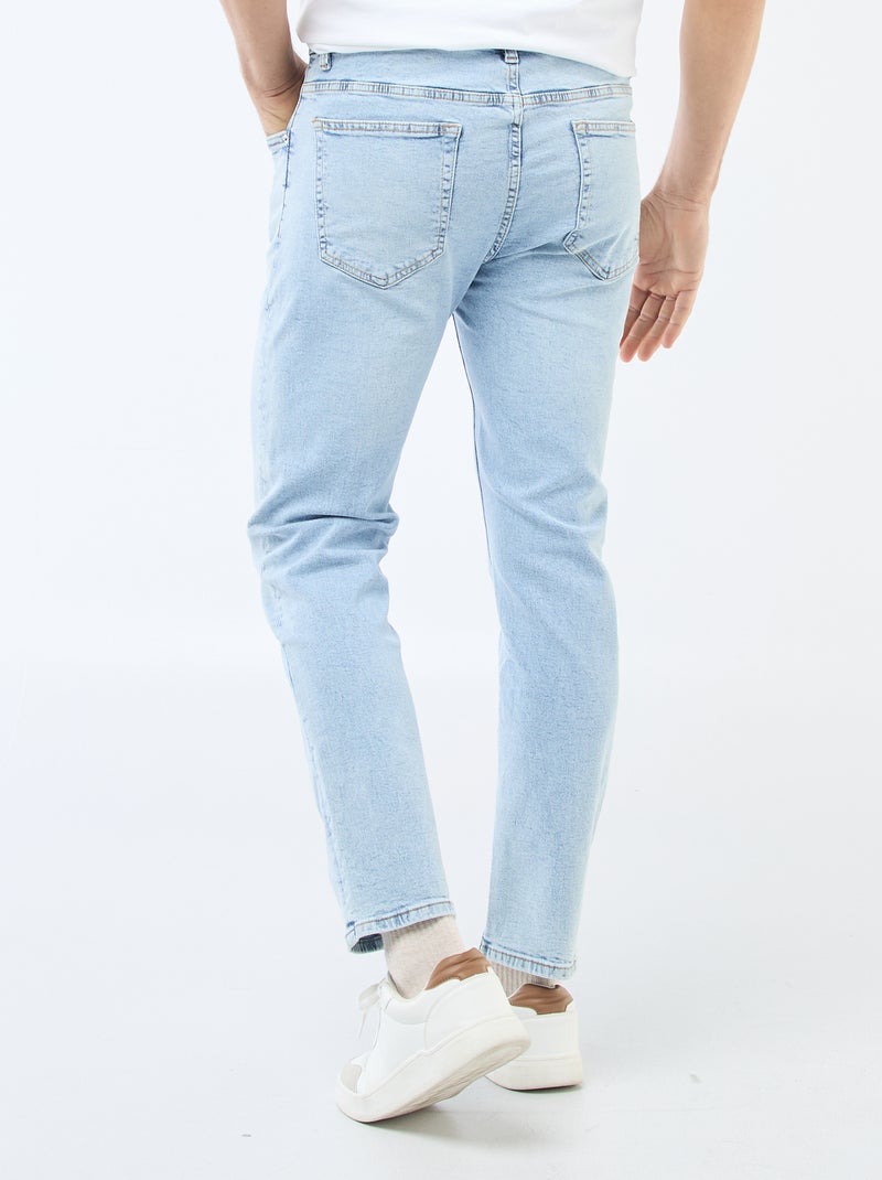 Jean slim à 5 poches - L34 Bleu - Kiabi