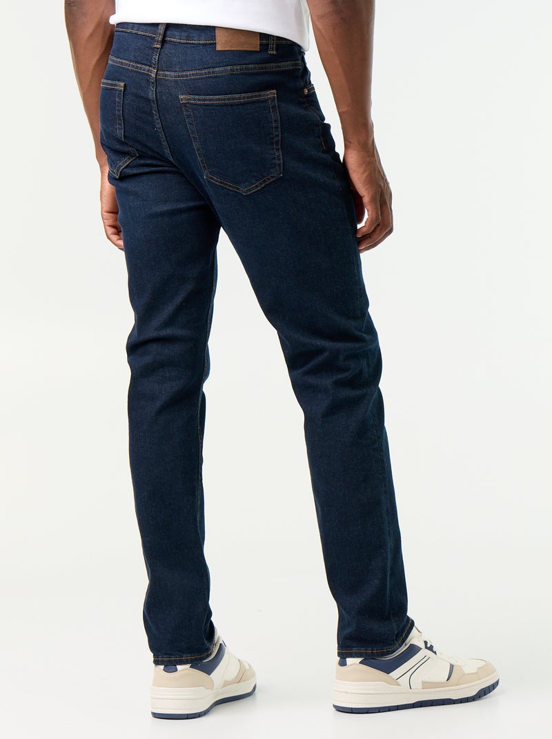 Jean slim à 5 poches - L34 Bleu - Kiabi