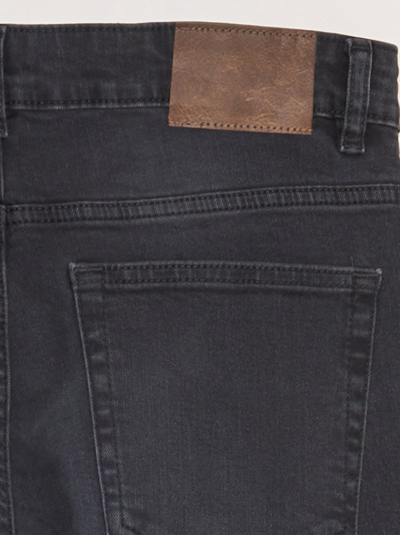 Jean slim à 5 poches - L34 Gris - Kiabi