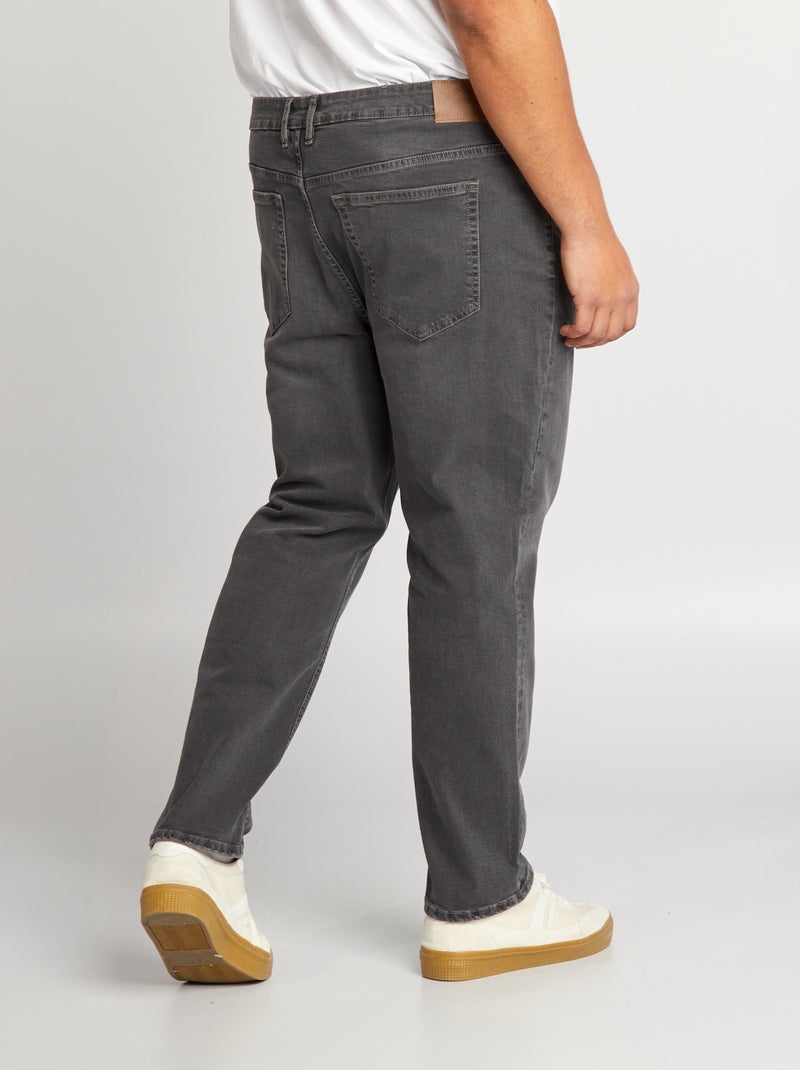 Jean slim à 5 poches - L34 Gris - Kiabi