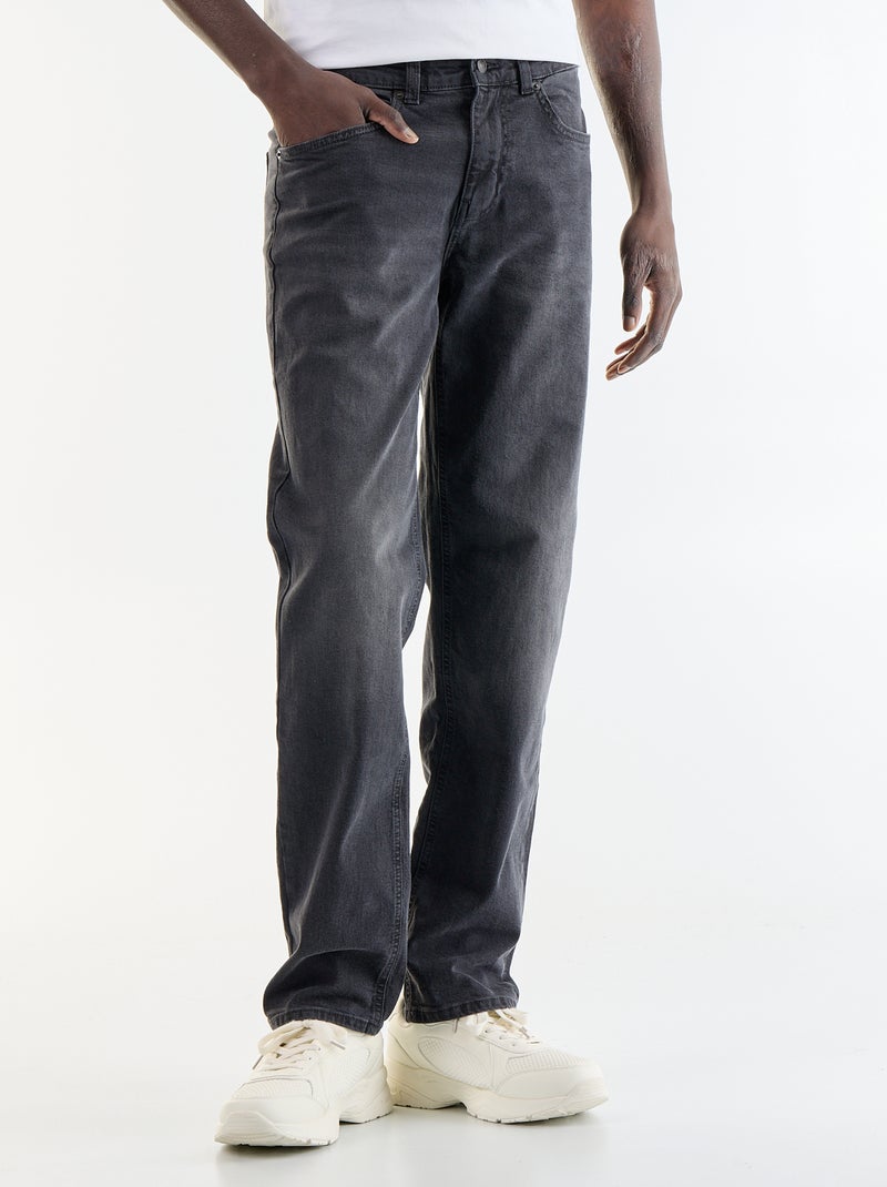 Jean slim à 5 poches - L34 Noir - Kiabi