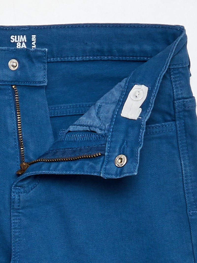 Jean slim à 5 poches bleu foncé - Kiabi