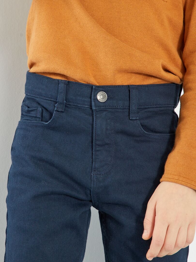 Jean slim à 5 poches bleu marine - Kiabi