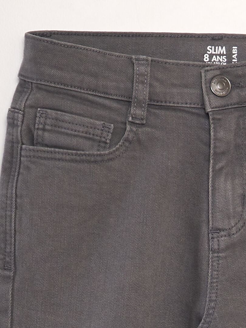 Jean Brunello Cucinelli Gris Foncé 100% Coton - Neuf étiqueté, Coupe Droite, Taille à Mesurer