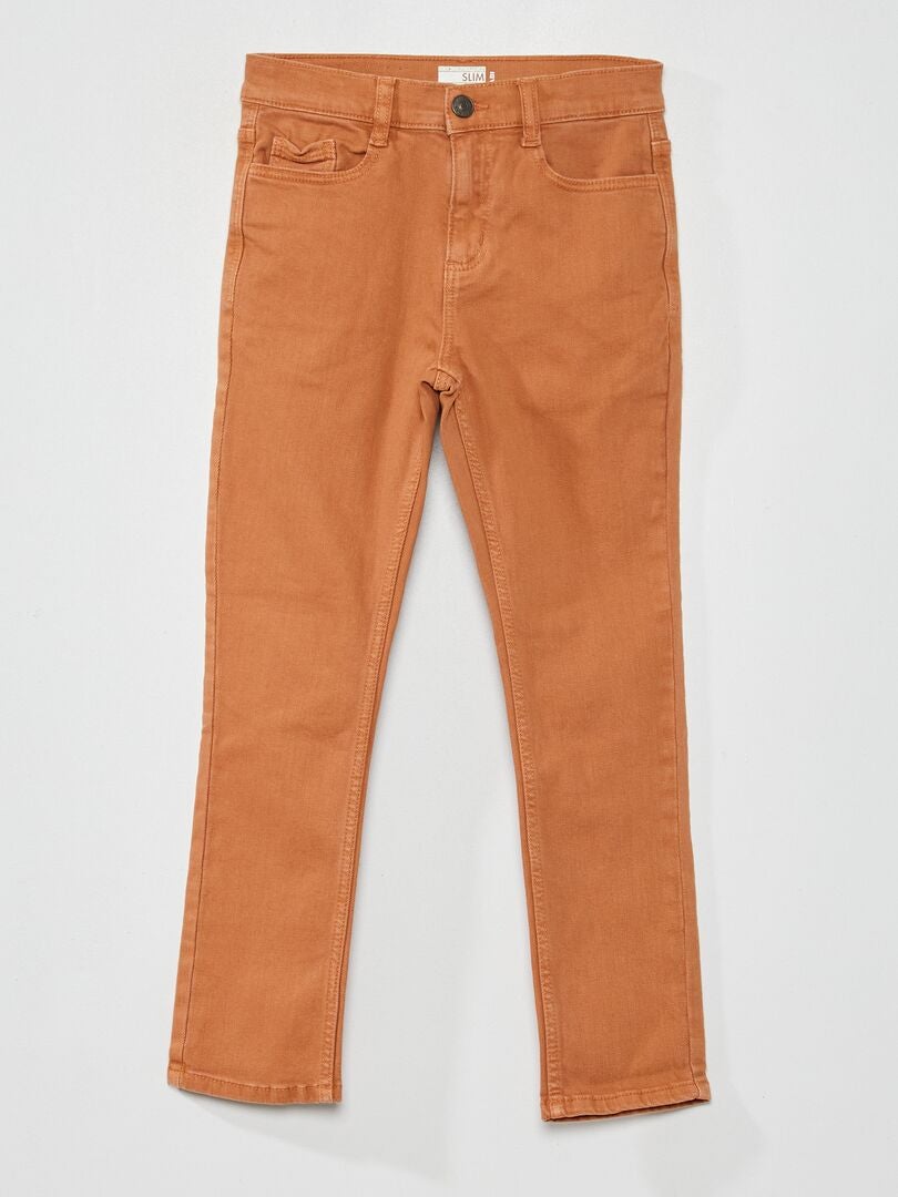 Jean Kaki Extensible Marron Jalate - Taille 5 Femme - Neuf Sans étiquettes