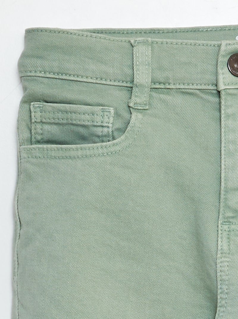 Jean slim à 5 poches VERT - Kiabi