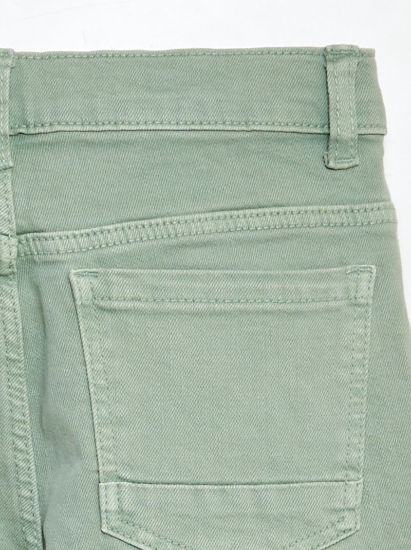 Jean slim à 5 poches VERT - Kiabi