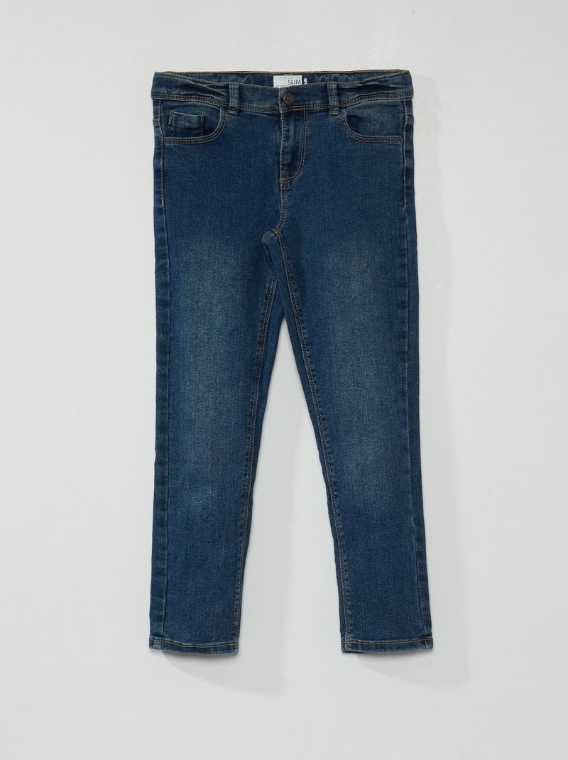 Jean slim à taille ajustable Brut - Kiabi