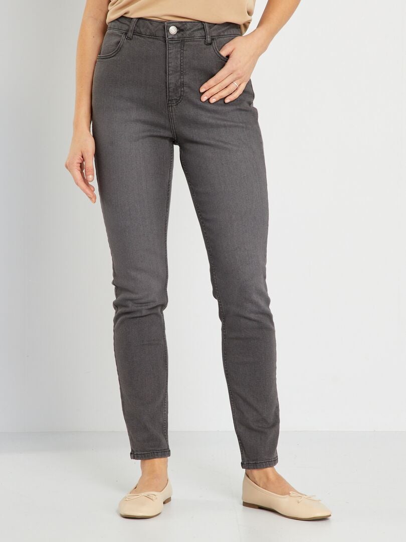Pantalon Femme Denim Jeans Slim Taille Haute Jean Stretch Pant
