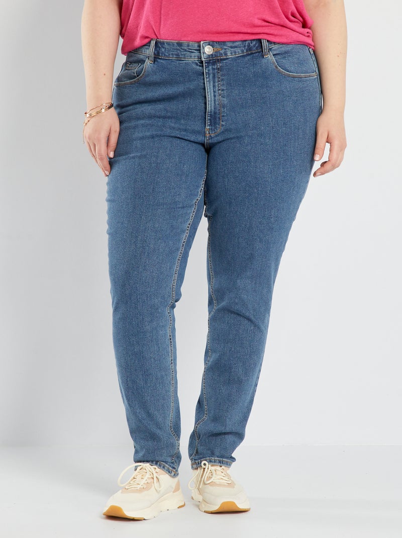 Jean slim à taille haute - L32 Stone - Kiabi