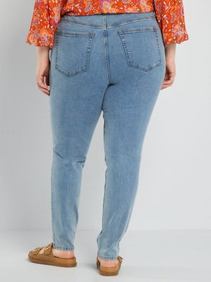 Jean Patte D'éléphant Pour Femme - Taille Haute, Coupe Bootcut, Broderie Florale, Style Vintage