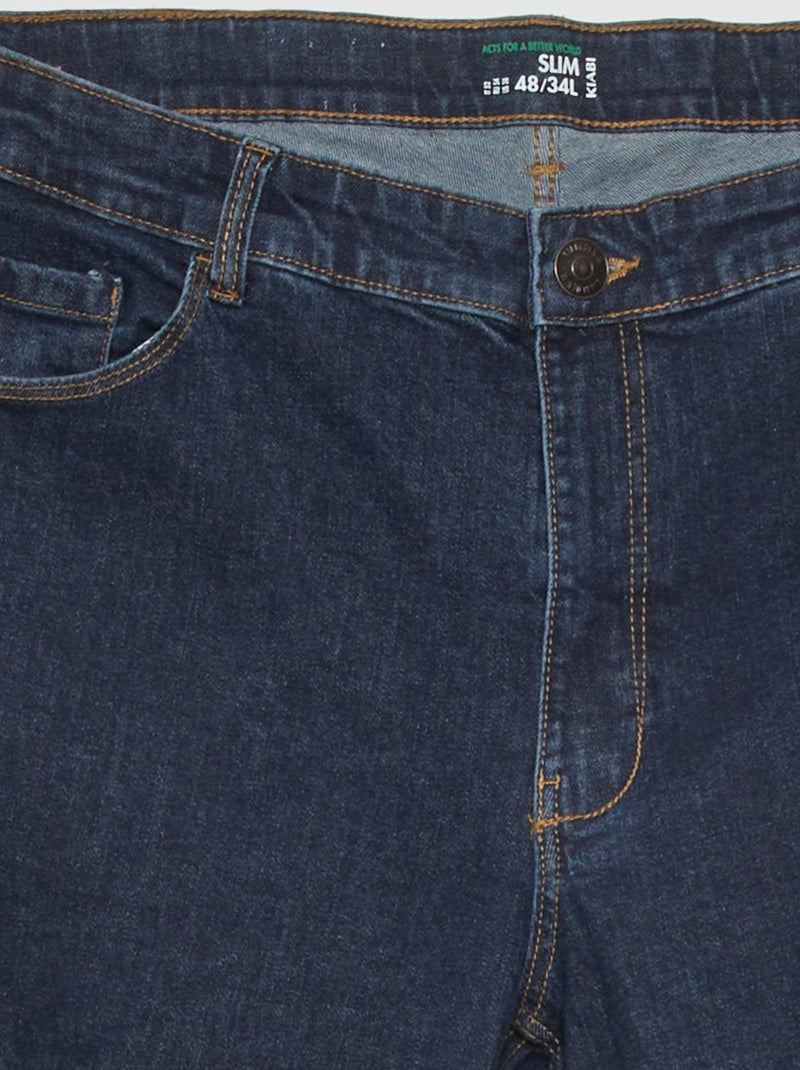 Jean slim à taille haute - L34 Brut - Kiabi