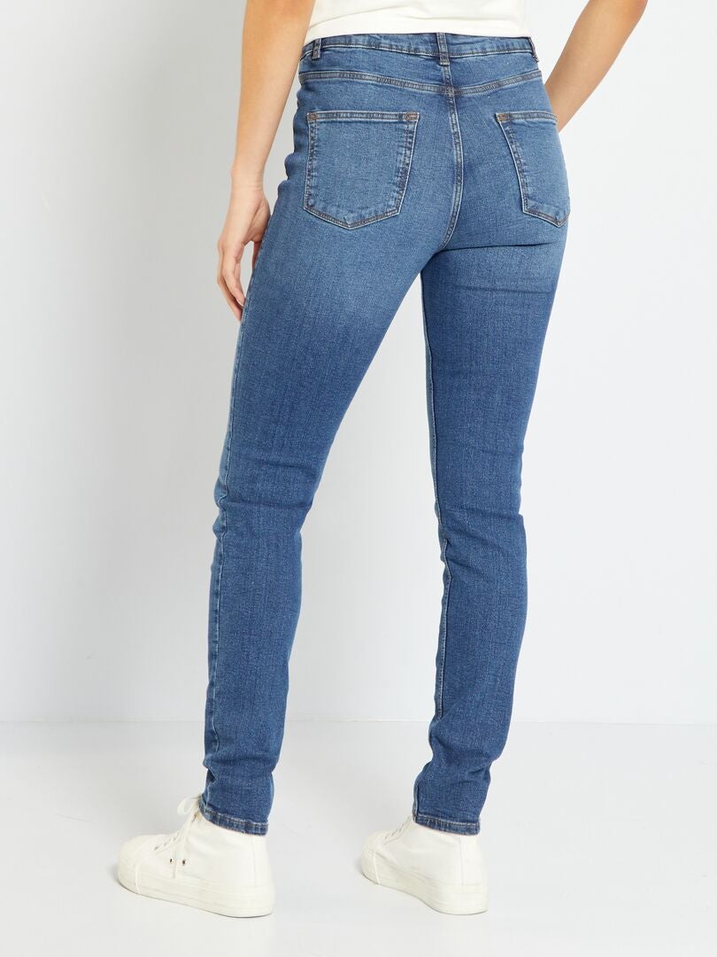 Jean Slim Taille Haute Pour Femme - Coupe Cintrée à La Cheville - Décontracté Tous Les Jours