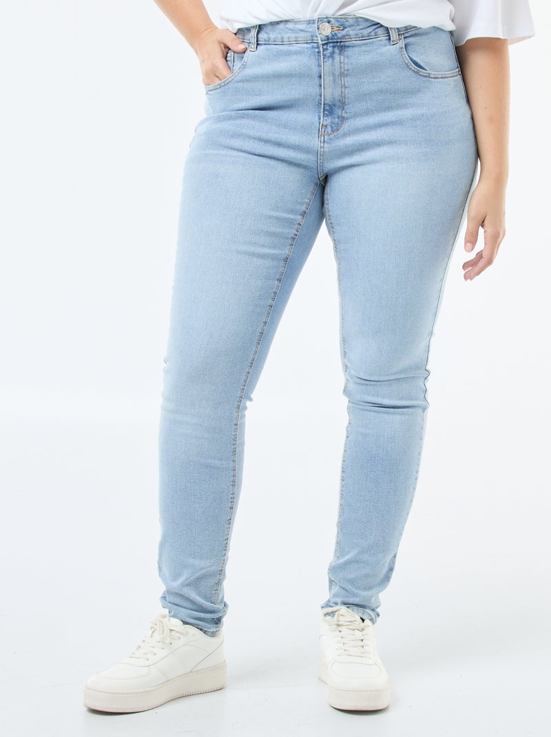 Jean slim à taille haute - L34 Triple stone - Kiabi