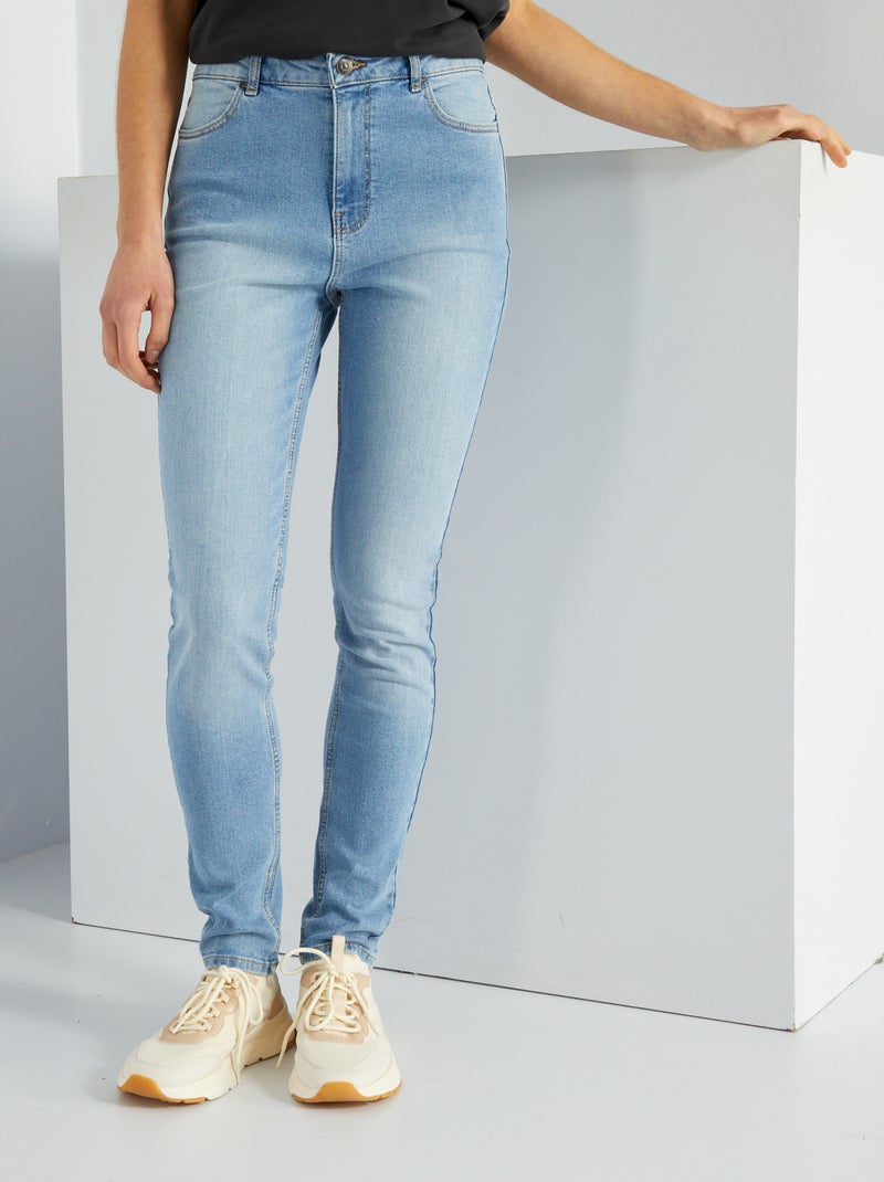 Jean slim à taille haute - L34 Triple stone - Kiabi