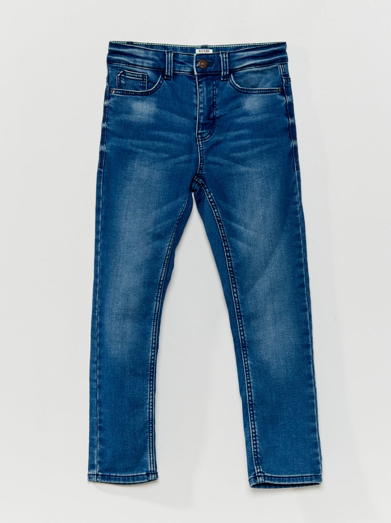 Jean slim avec taille ajustable Bleu - Kiabi
