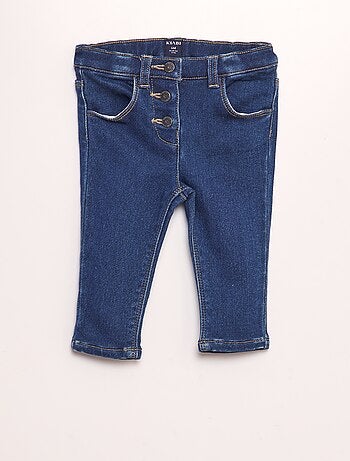 Jean slim avec taille ajustable