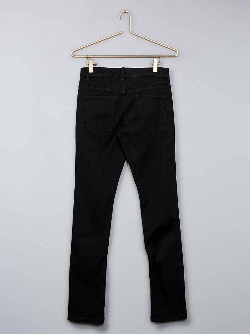 Jean slim à taille ajustable - Noir - Kiabi - 10.00€