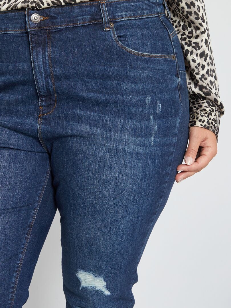 Jean slim destroy Bleu brut - Kiabi