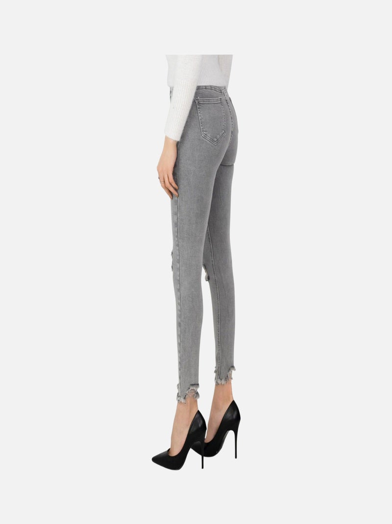 Jean slim destroy Kebello Gris - Kiabi