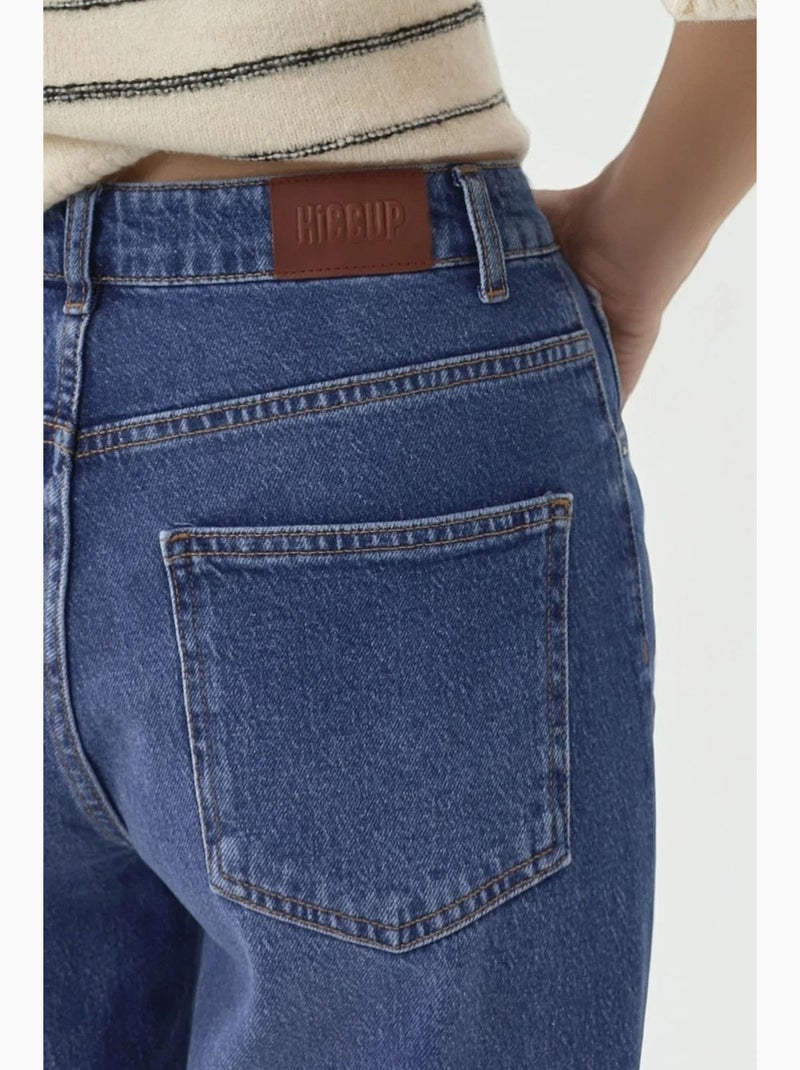 Jean slim effet usé hiccup Bleu saphir - Kiabi