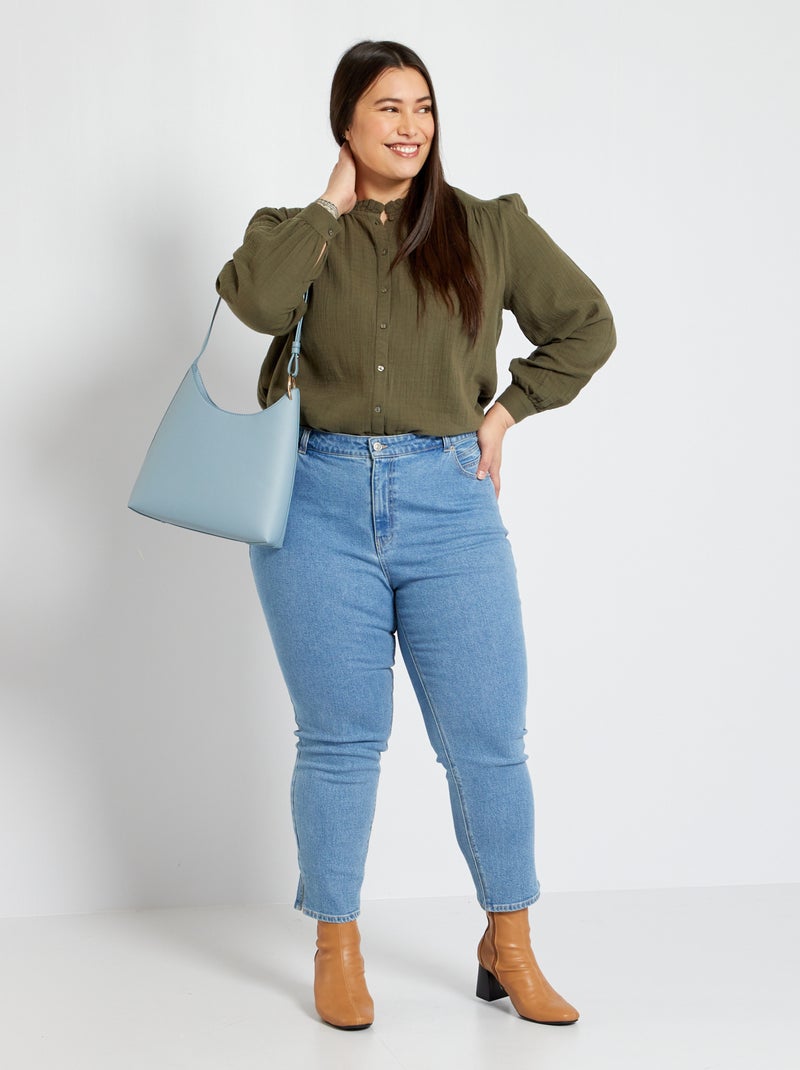 Jean slim en denim bleu clair - Kiabi