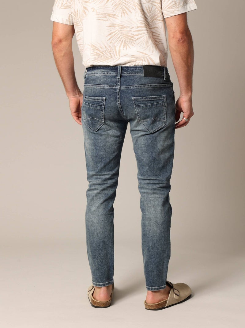 Jean slim en denim 'Deeluxe' Bleu foncé - Kiabi