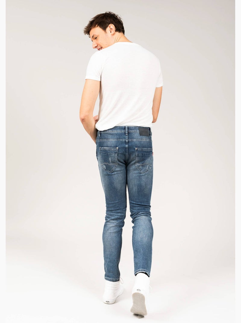 Jean slim en denim 'Deeluxe' Bleu foncé - Kiabi