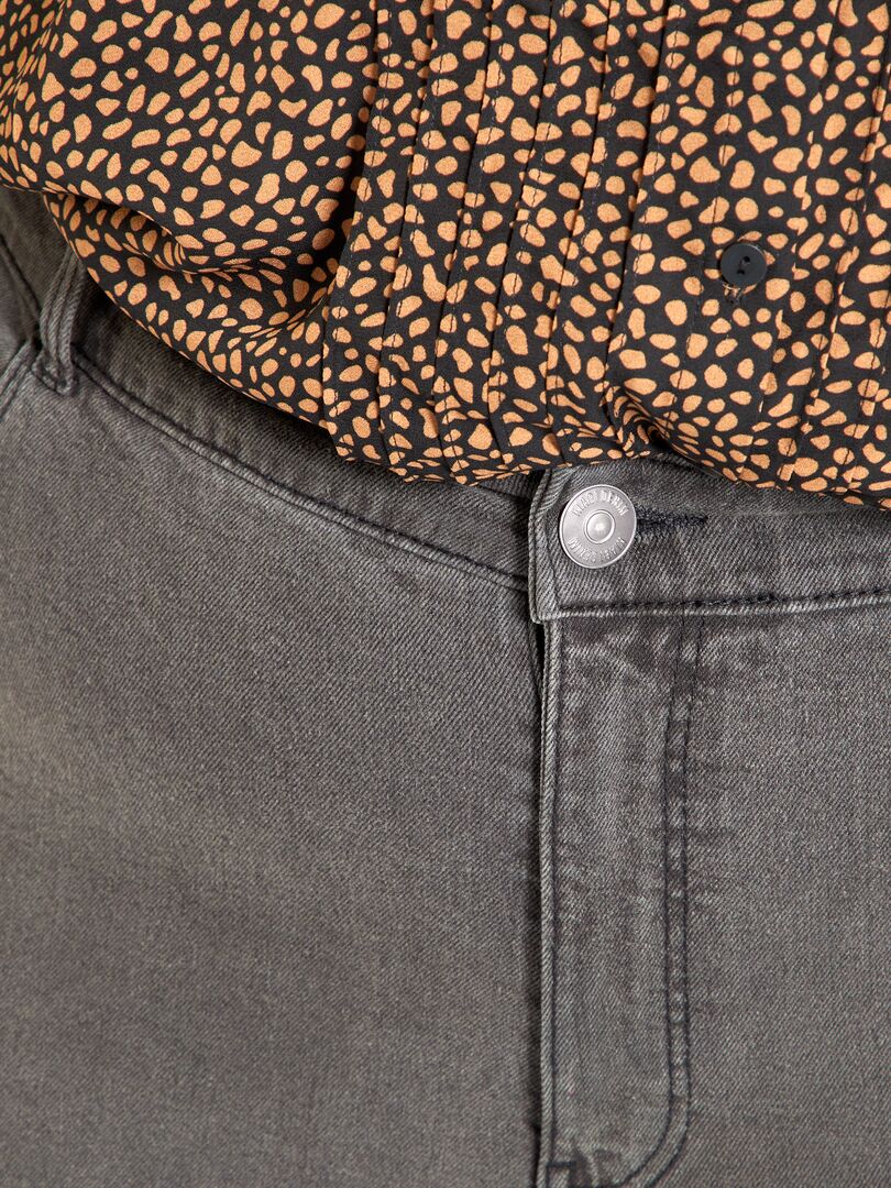 Jean slim en denim stretch Gris - Kiabi