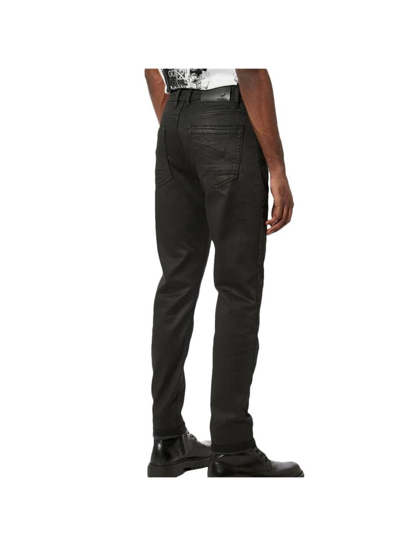 Jean Slim Enduit Homme Kaporal Noir - Kiabi