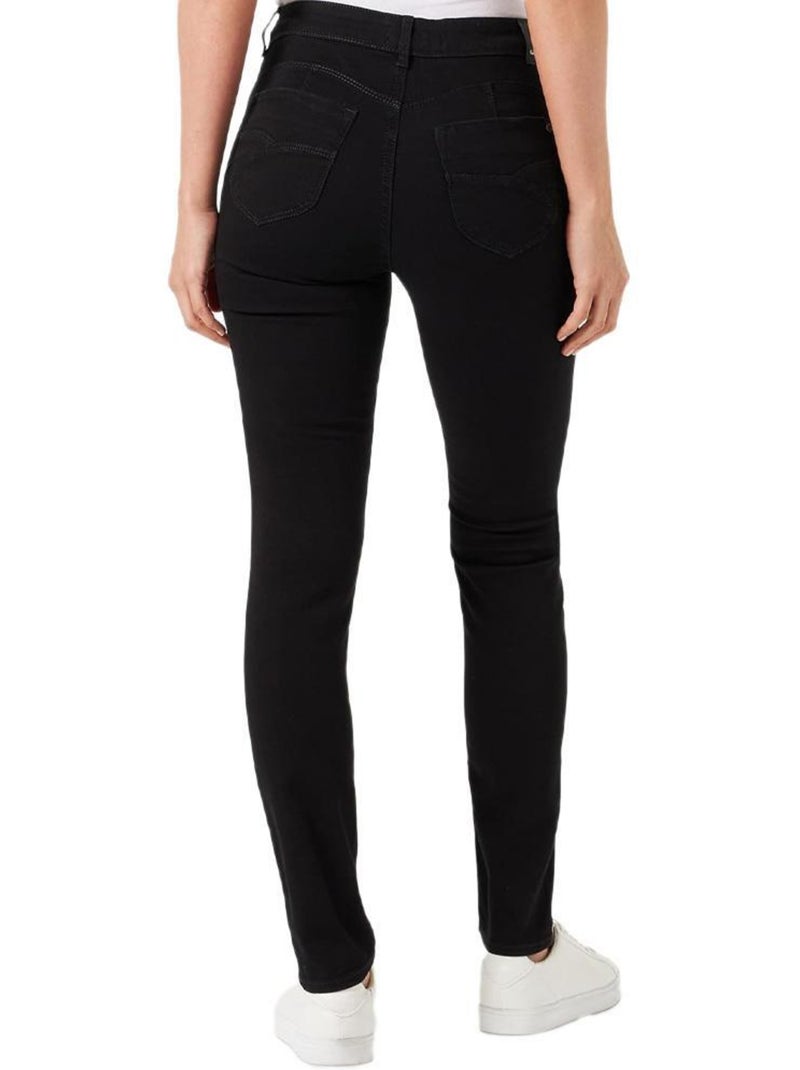 Jean slim femme kaporal Noir - Kiabi