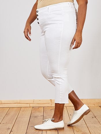 Jean slim finition effiloché - Kiabi