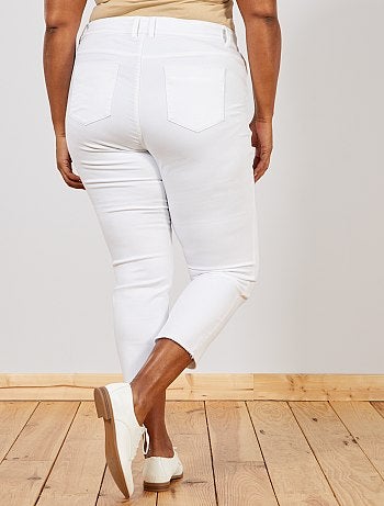 Jean slim finition effiloché - Kiabi