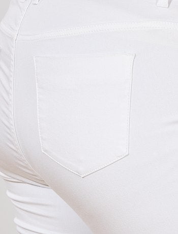 Jean slim finition effiloché - Kiabi