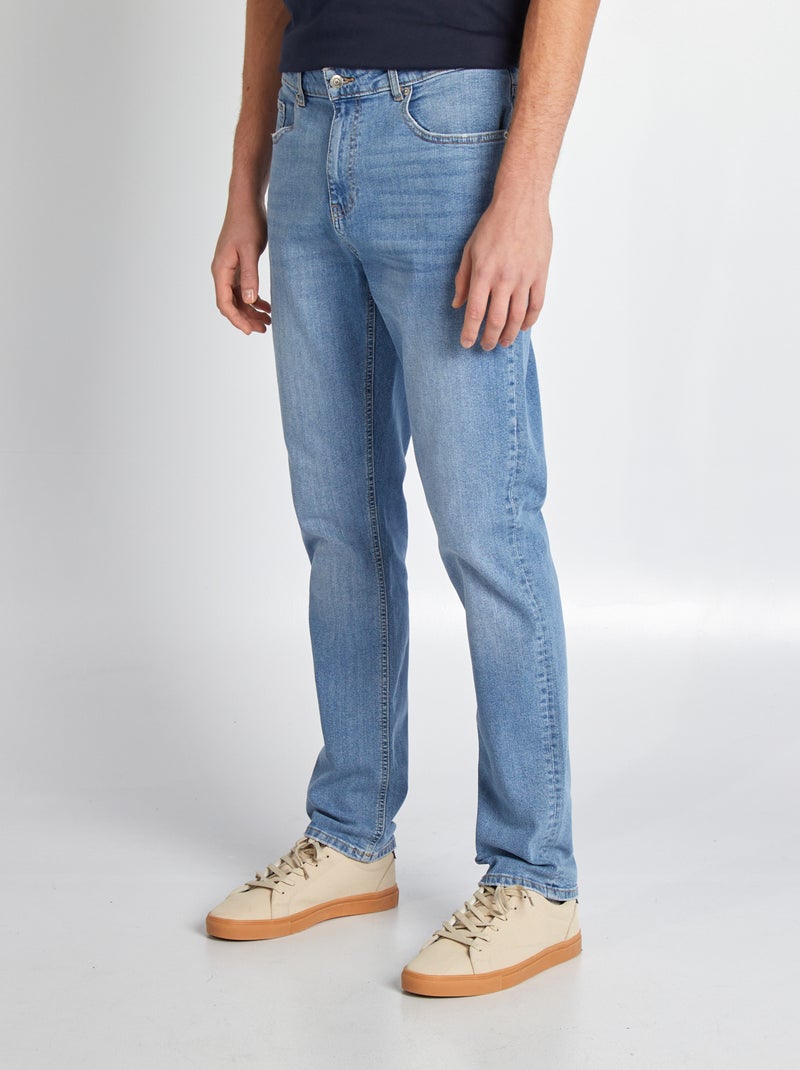 Jean slim fit en coton stretch - L38 BLEU - Kiabi