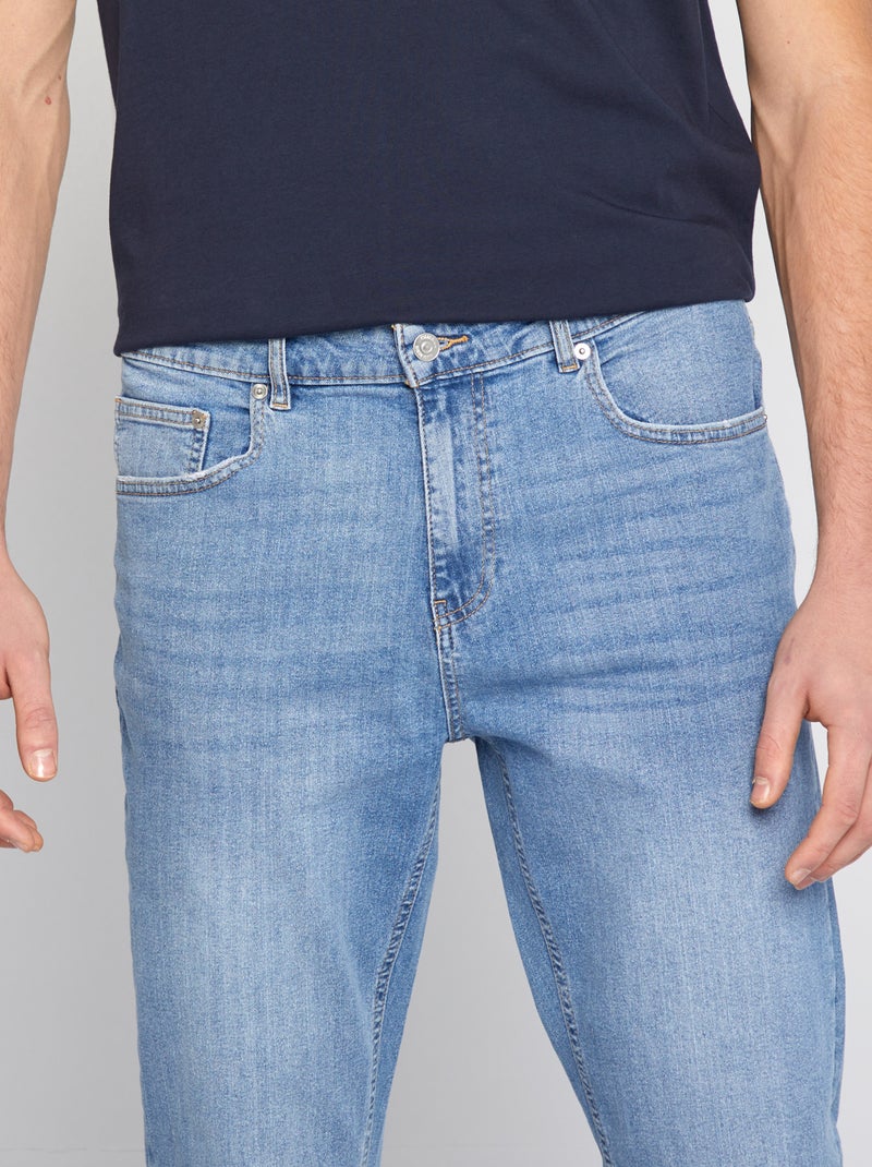 Jean slim fit en coton stretch - L38 BLEU - Kiabi