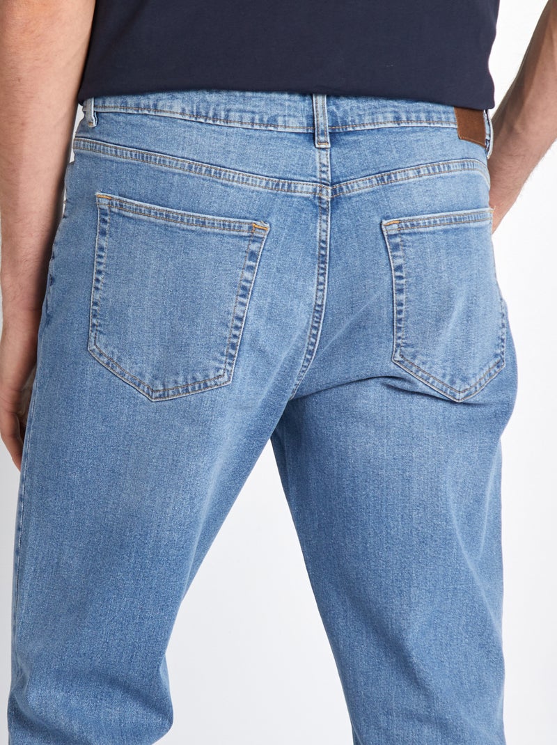 Jean slim fit en coton stretch - L38 BLEU - Kiabi