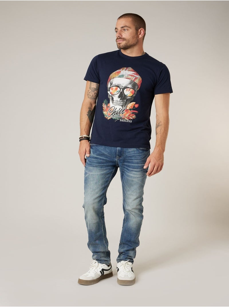 Jean slim homme 'Deeluxe' Bleu foncé - Kiabi
