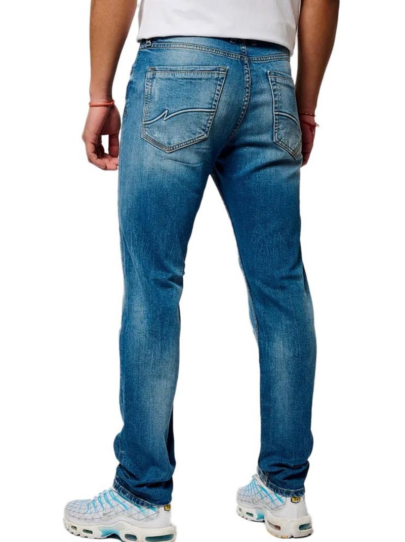 Jean slim homme kaporal Bleu - Kiabi