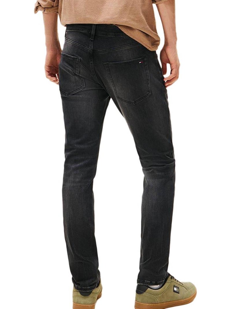Jean Slim Homme Tommy Hilfiger Noir - Kiabi