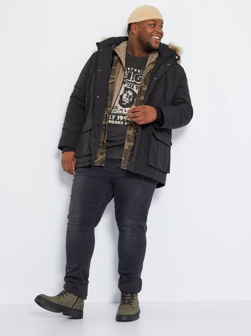 Jean slim hyperflex Noir - Kiabi